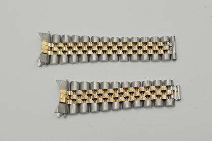 Jubilee Bracelet SS/18K Reference 62523H with 455B End Links for Rolex