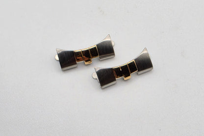Jubilee Two-Tone Stainless and 18K Solid Gold 455B End Links for Rolex