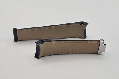 Curved Leather Watch Strap Rolex