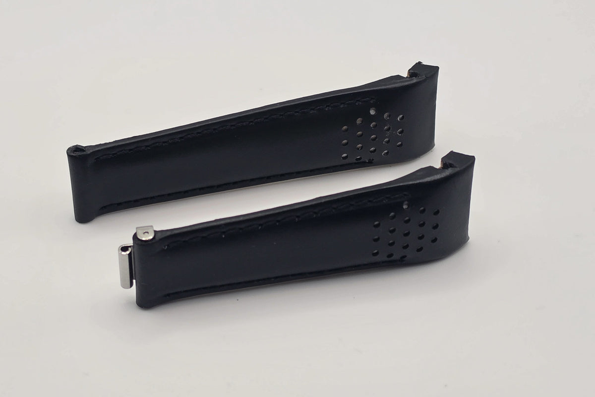 Curved Leather Watch Strap Rolex