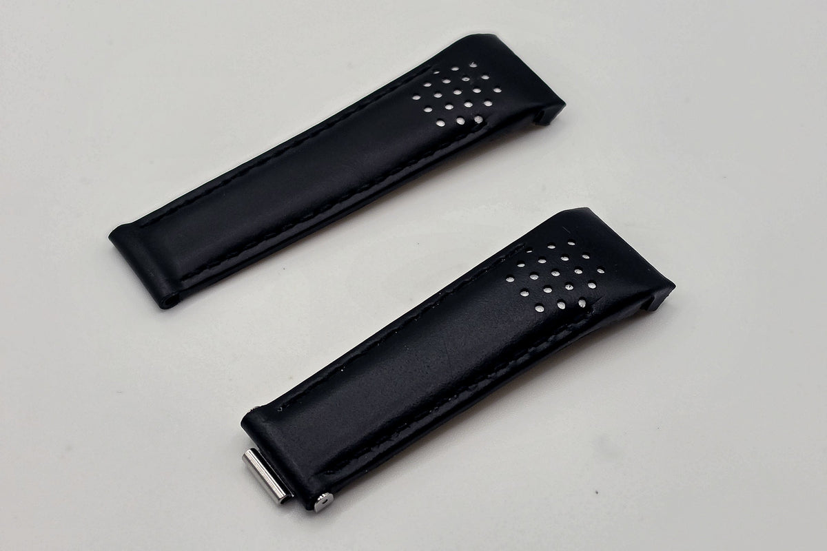 Curved Leather Watch Strap Rolex