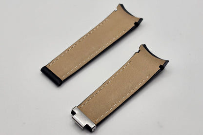 Curved Leather Watch Strap Rolex